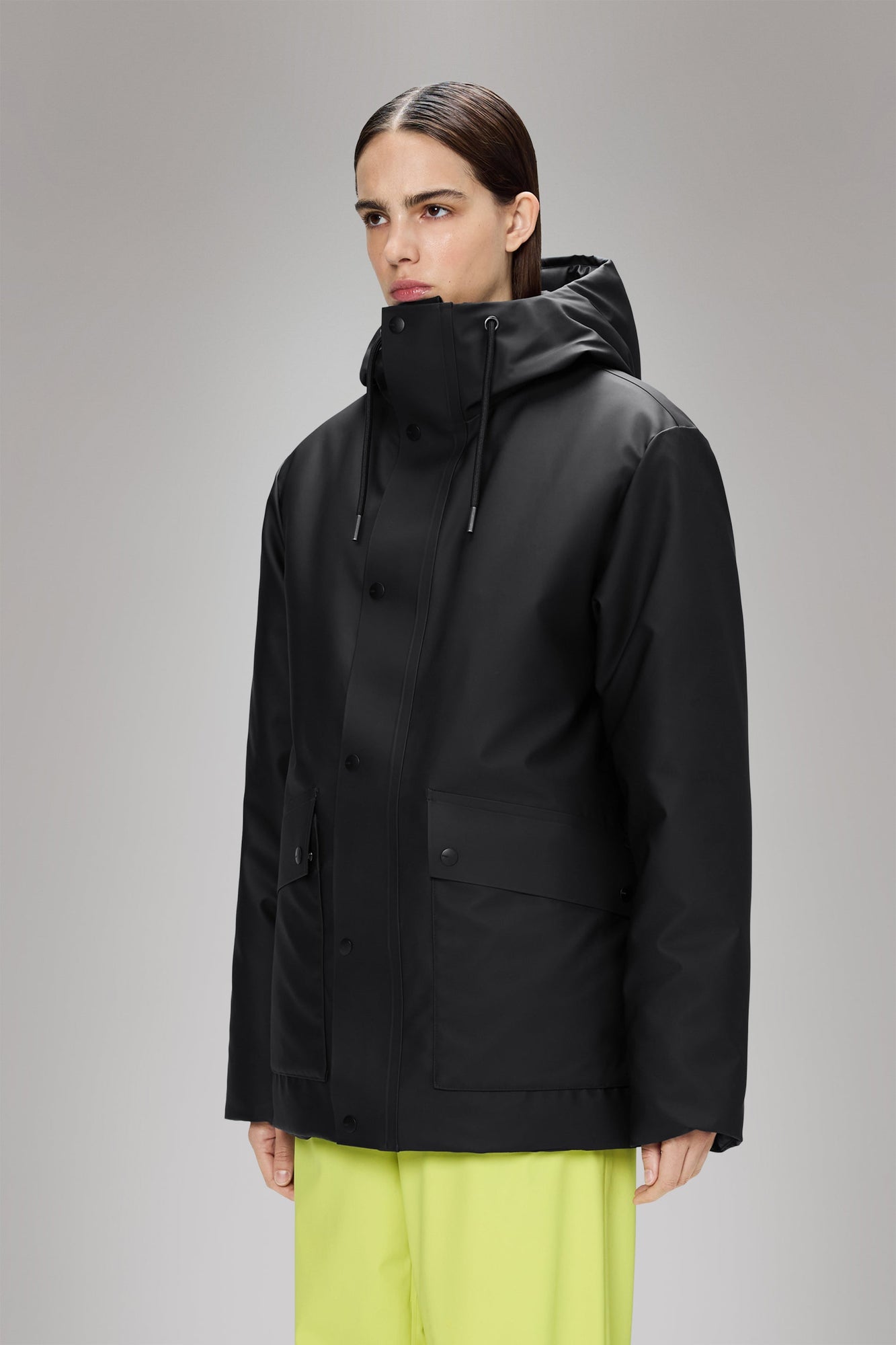 RAINS Nome Parka Black Jacket