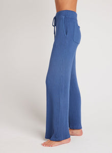 Easy Wide Leg Pant | Blue Steel