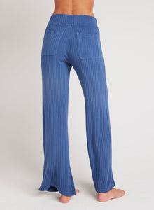 Easy Wide Leg Pant | Blue Steel
