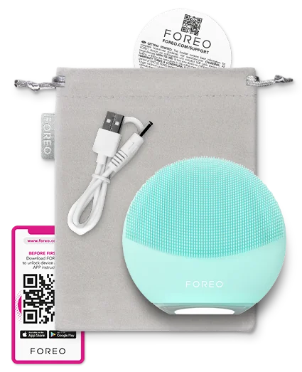 LUNA 4 mini Deep Cleansing Dual-Sided Facial Cleansing Massager | Arctic Blue