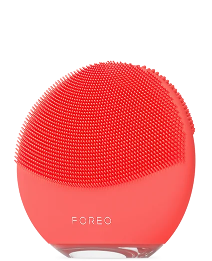 LUNA 4 mini Deep Cleansing Dual-Sided Facial Cleansing Massager | Coral