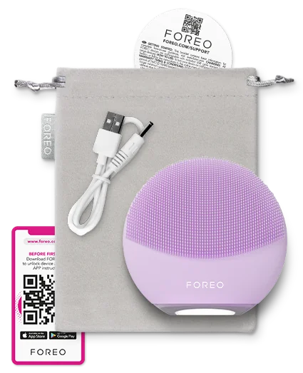 LUNA 4 mini Deep Cleansing Dual-Sided Facial Cleansing Massager | Lavender
