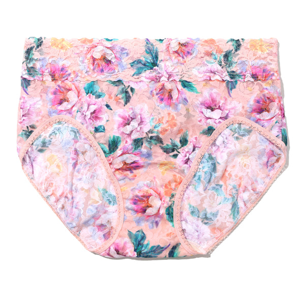 Signature Lace French Brief | Buy Myself Flowers (Peach)