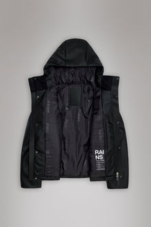 RAINS Nome Short W Parka Black Jacket