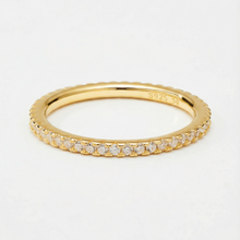 The M Essential Pave Band | Gold Vermeil