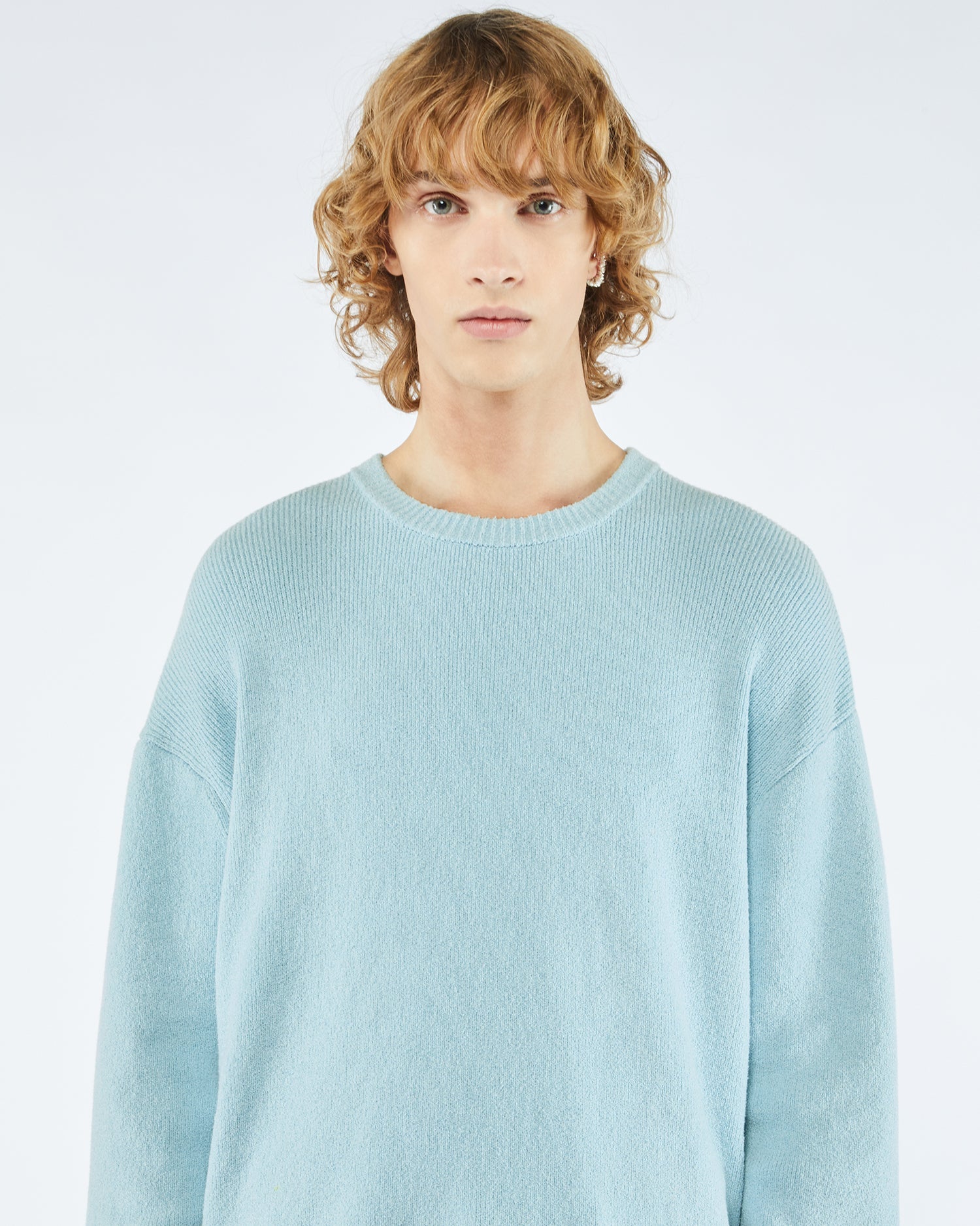 Mens | Dason Terry-Knit Sweater | Sky