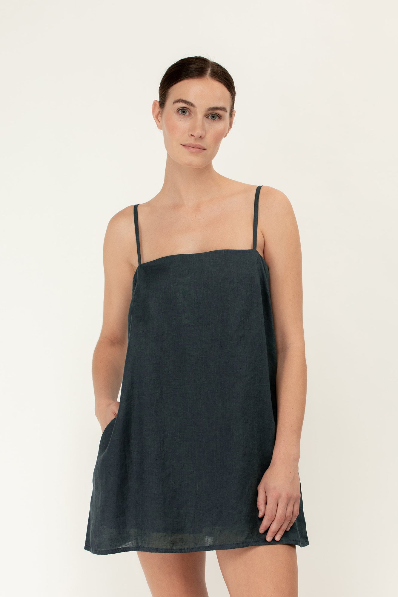 Faye Mini Dress | Petrol