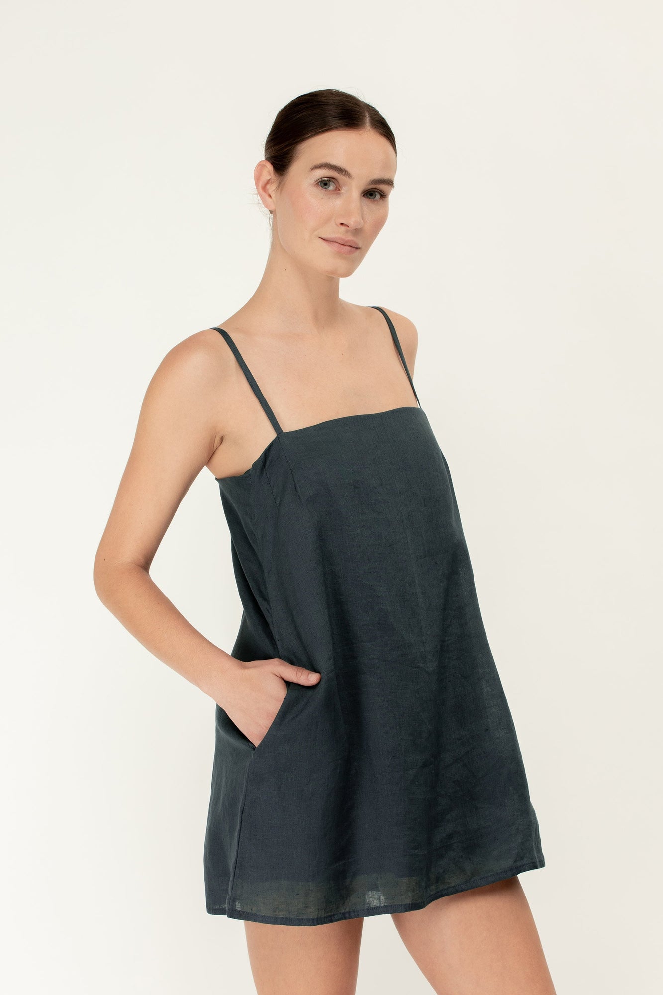 Faye Mini Dress | Petrol