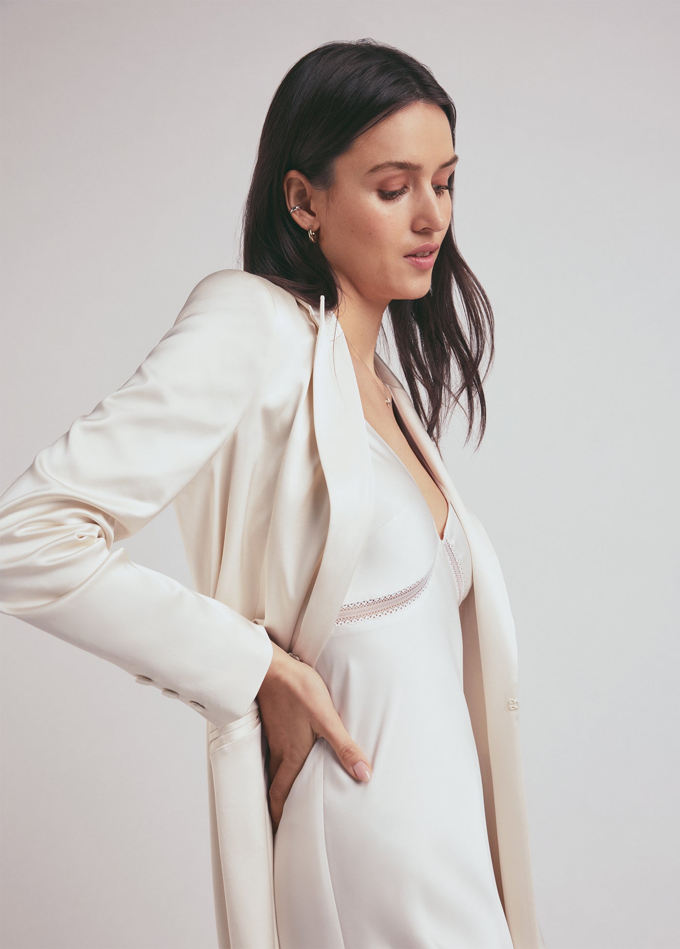 satin ivory