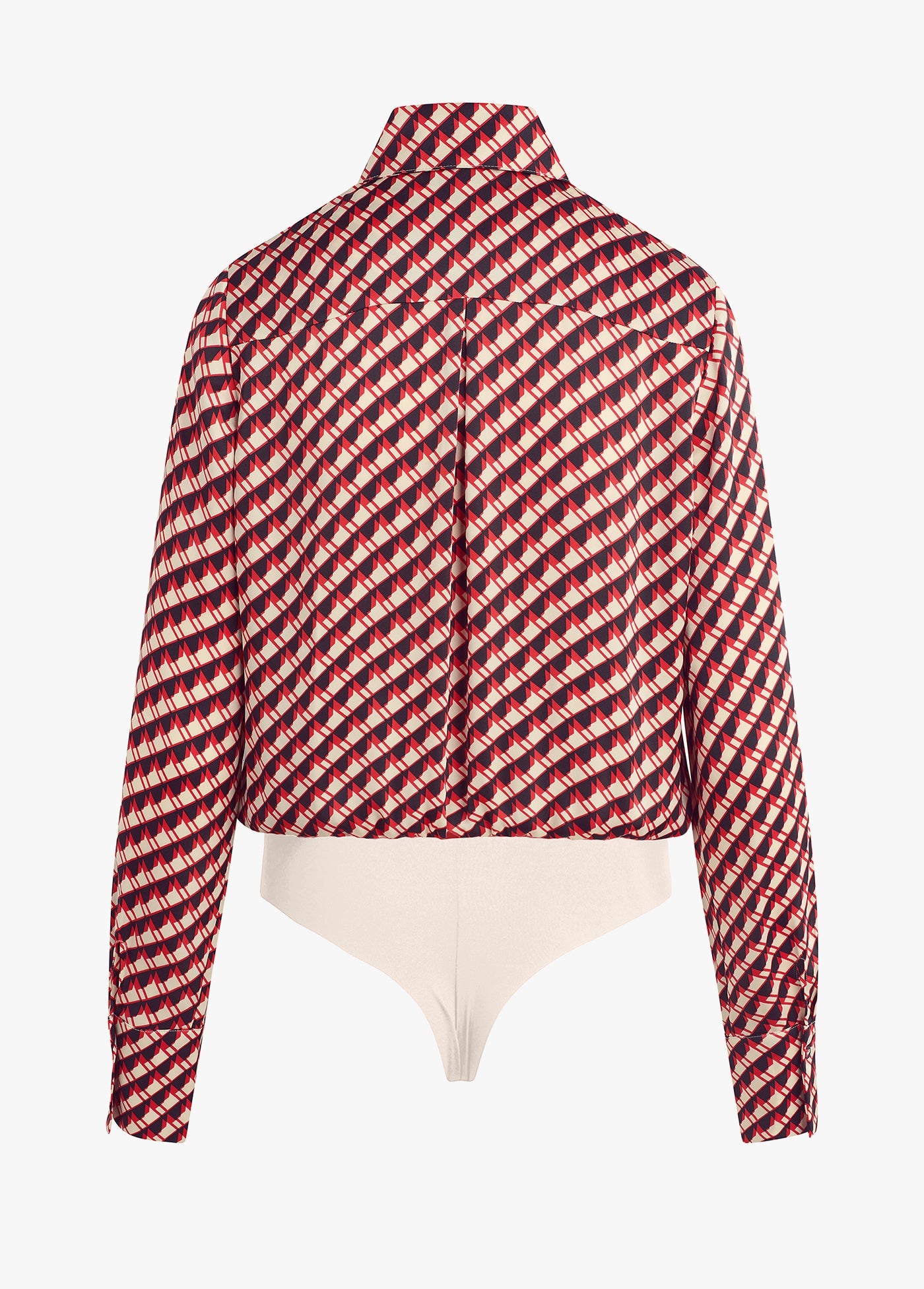 retro rouge houndstooth