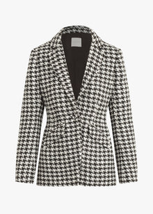 black white houndstooth