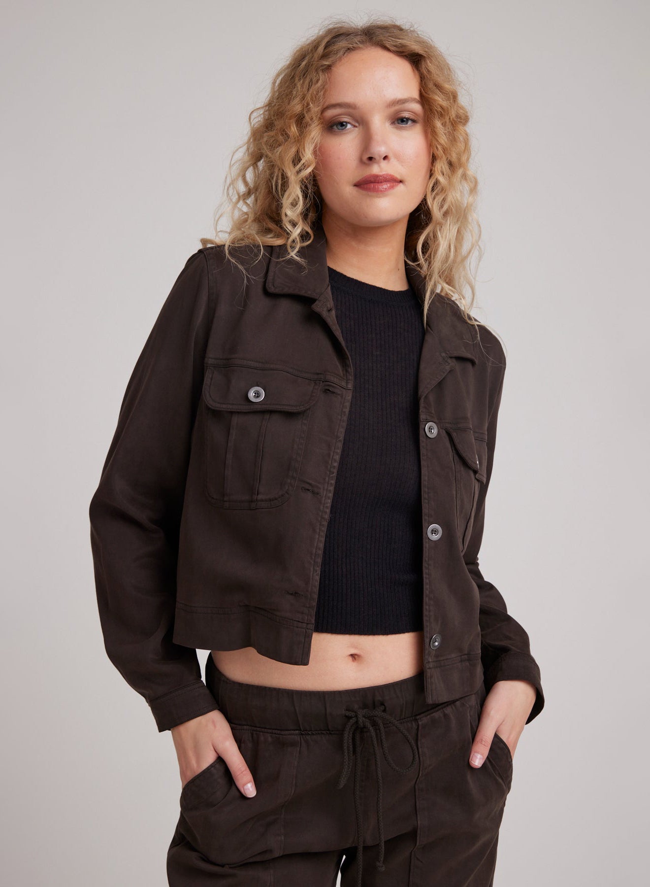 Flap Pocket Utility Jacket | Quartz Brown