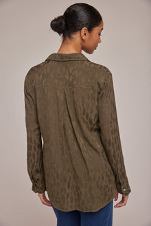 Flowy Button Down | Herb Green