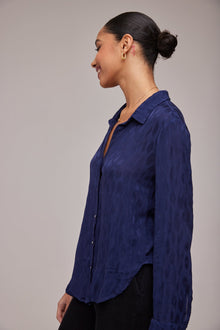 Flowy Button Down - Twilight Navy