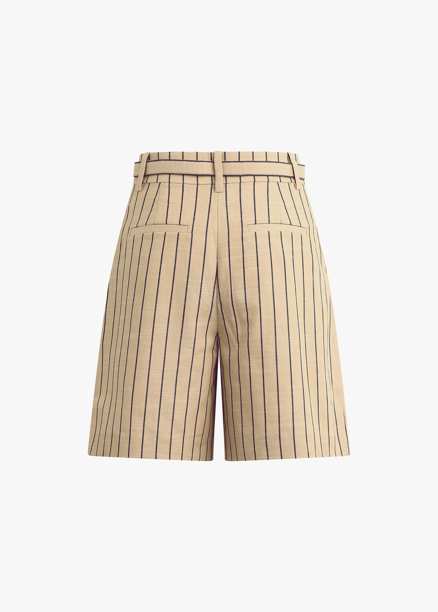 beige navy stripe