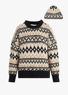 black tan fair isle