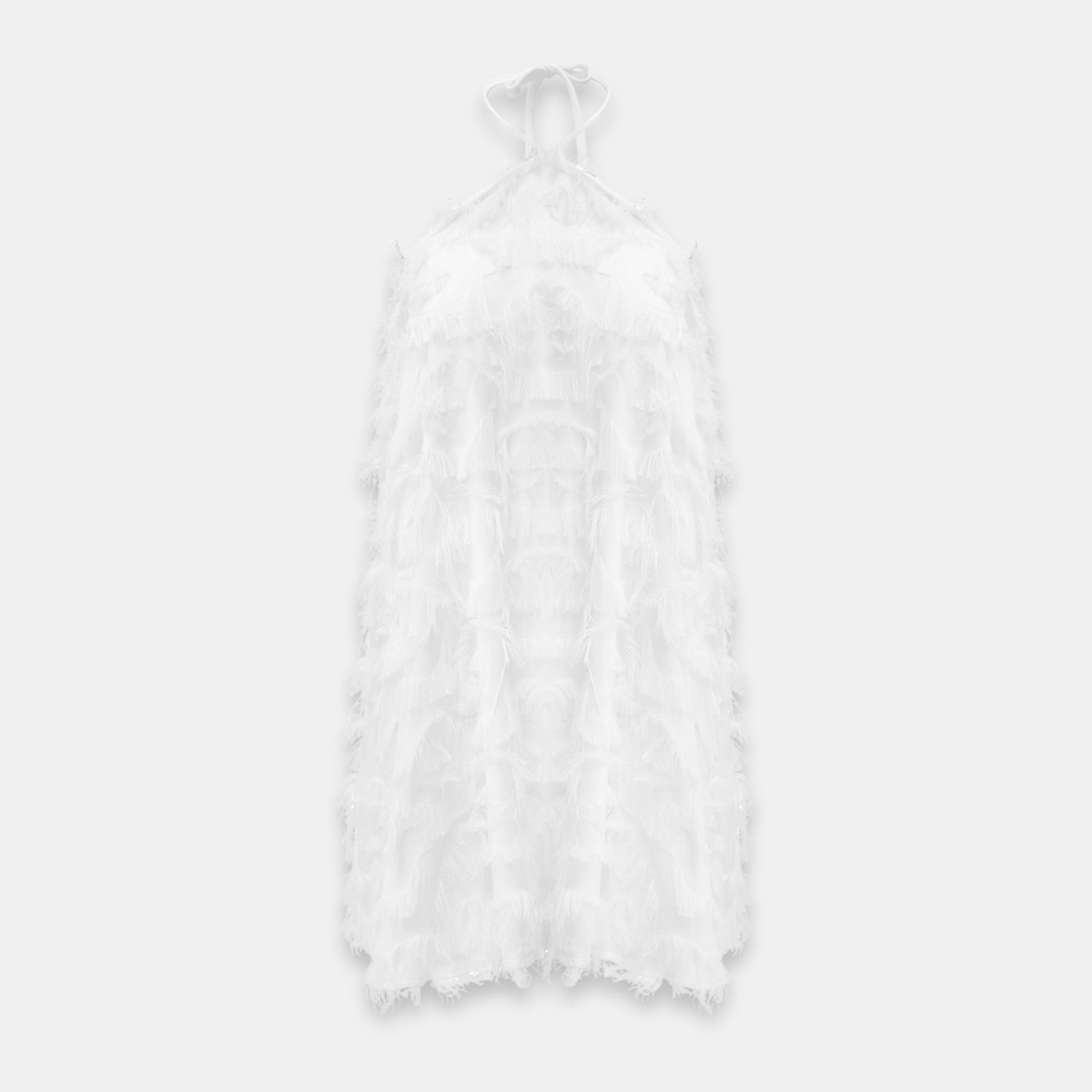 Frankie Fringe Dress | OW White
