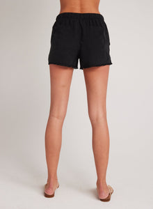 Frayed Hem Pocket Short | Vintage Black