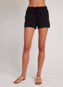 Frayed Hem Pocket Short | Vintage Black