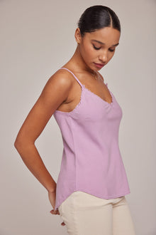 Bella DahlFrayed Tencel Cami - Orchid BlushTops