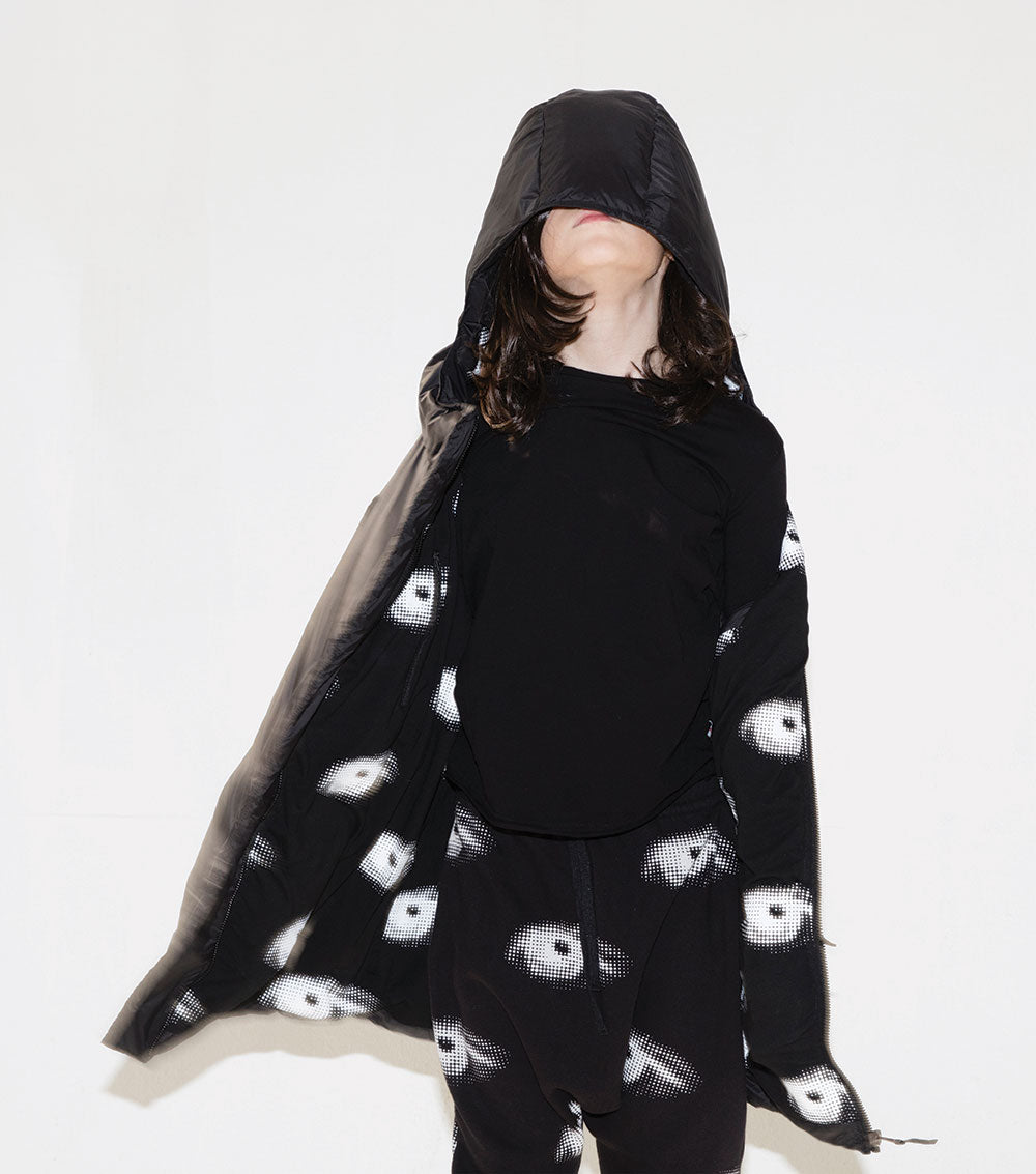 Kid | Long Down Vest | Black