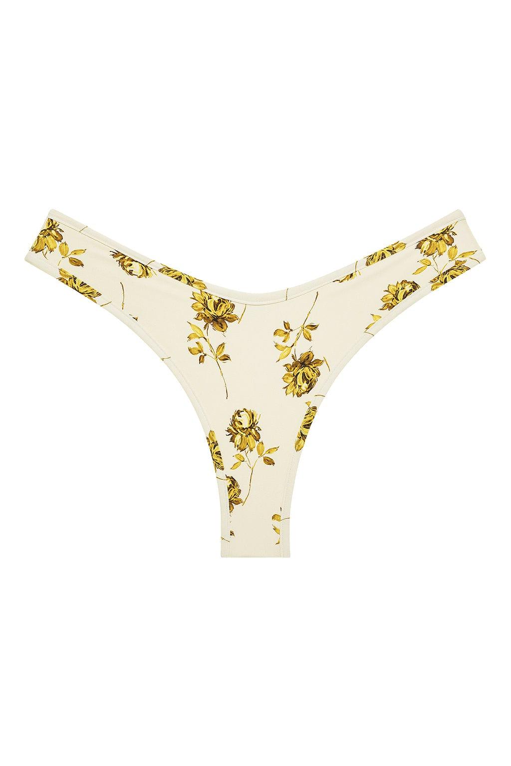 Added Coverage Lulu Bikini Bottom | Gold Filigree