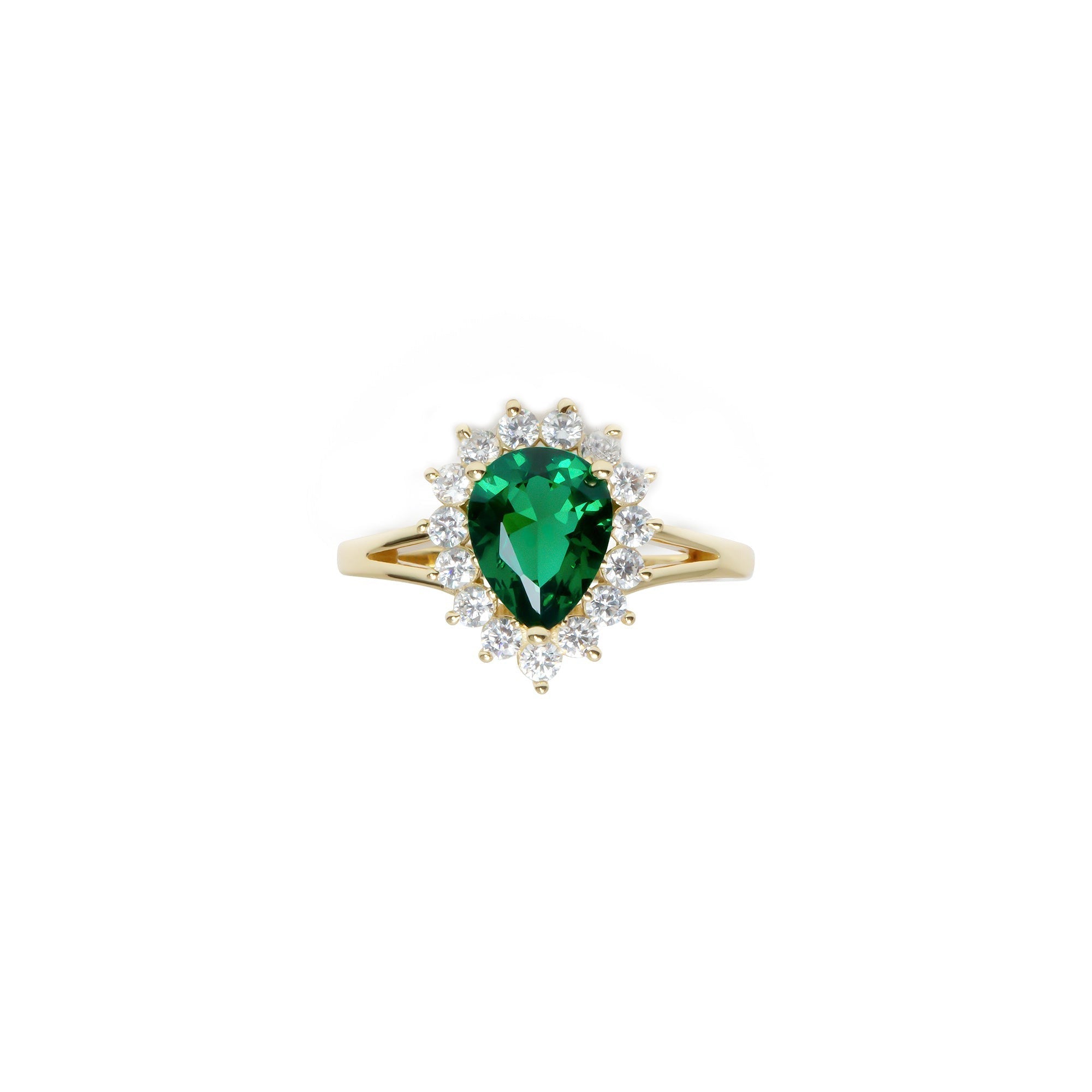 The Green Gemstone Heirloom Ring | 18KT Gold Vermeil