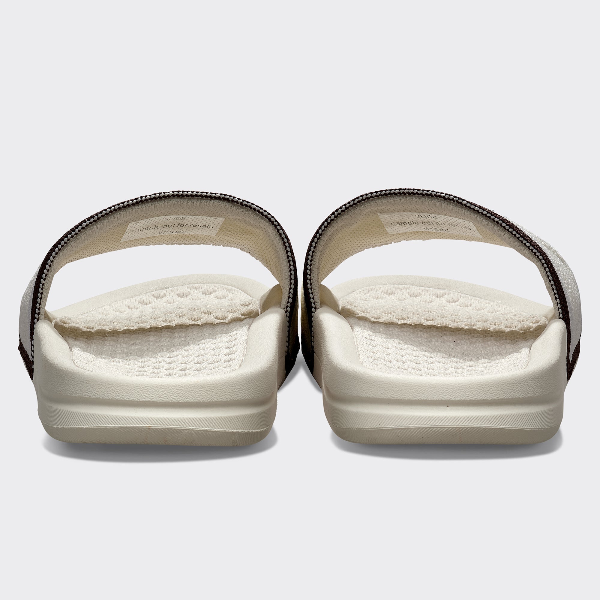 Women | Big Logo TechLoom Slide | Ivory x Chocolate