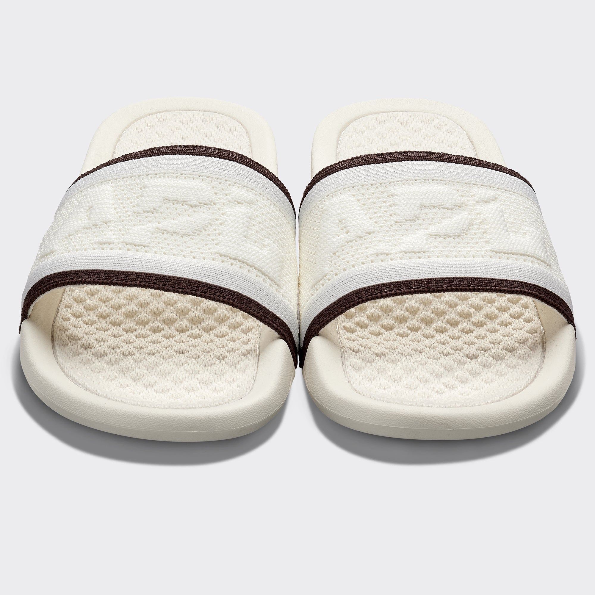 Women | Big Logo TechLoom Slide | Ivory x Chocolate
