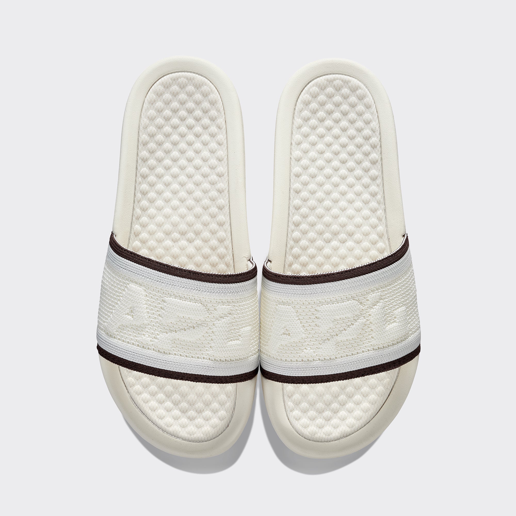 Women | Big Logo TechLoom Slide | Ivory x Chocolate