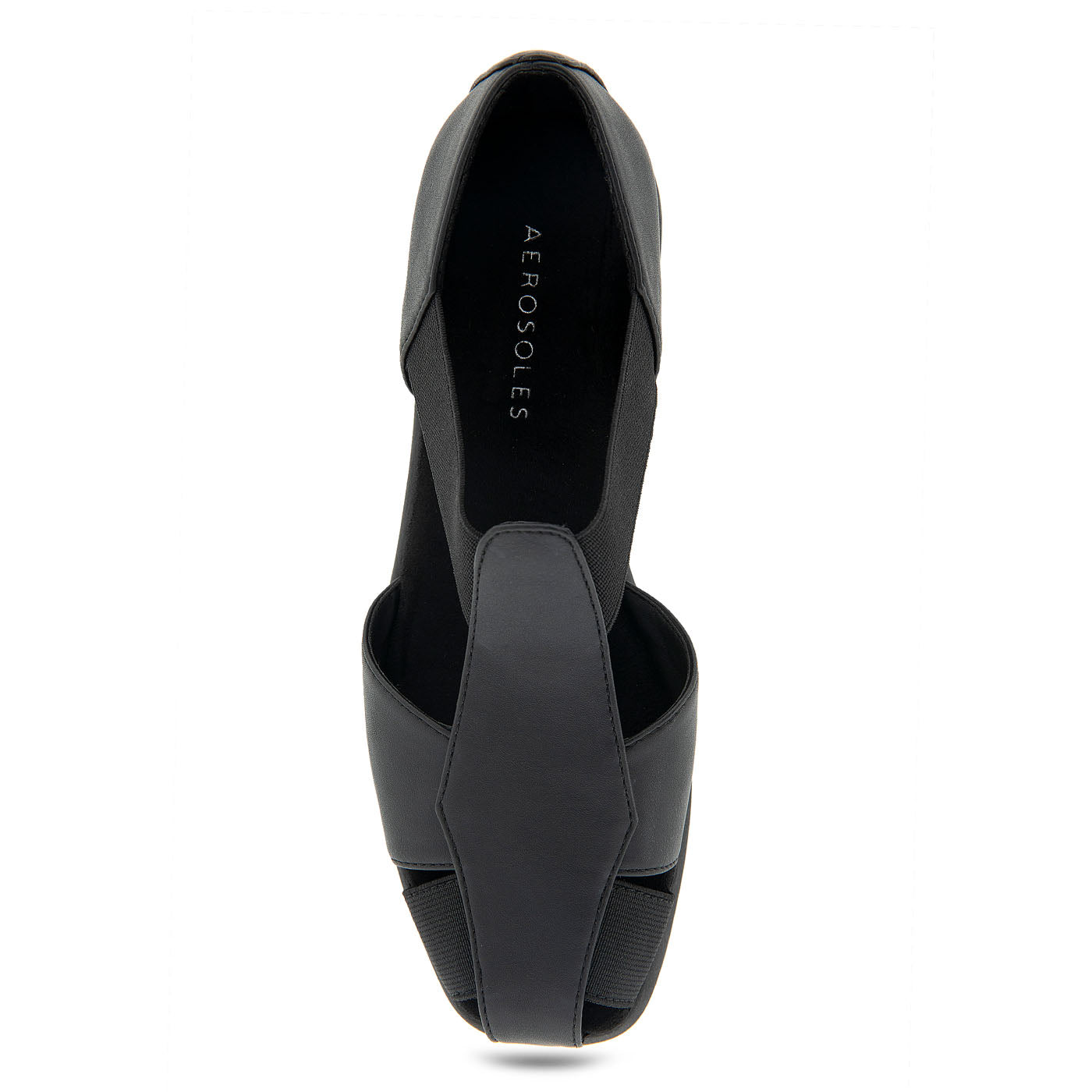 4Give Casual Fisherman | Black Faux Nappa/Elastic