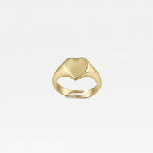 The Tiny Heart Pinky Signet Ring | Gold Vermeil