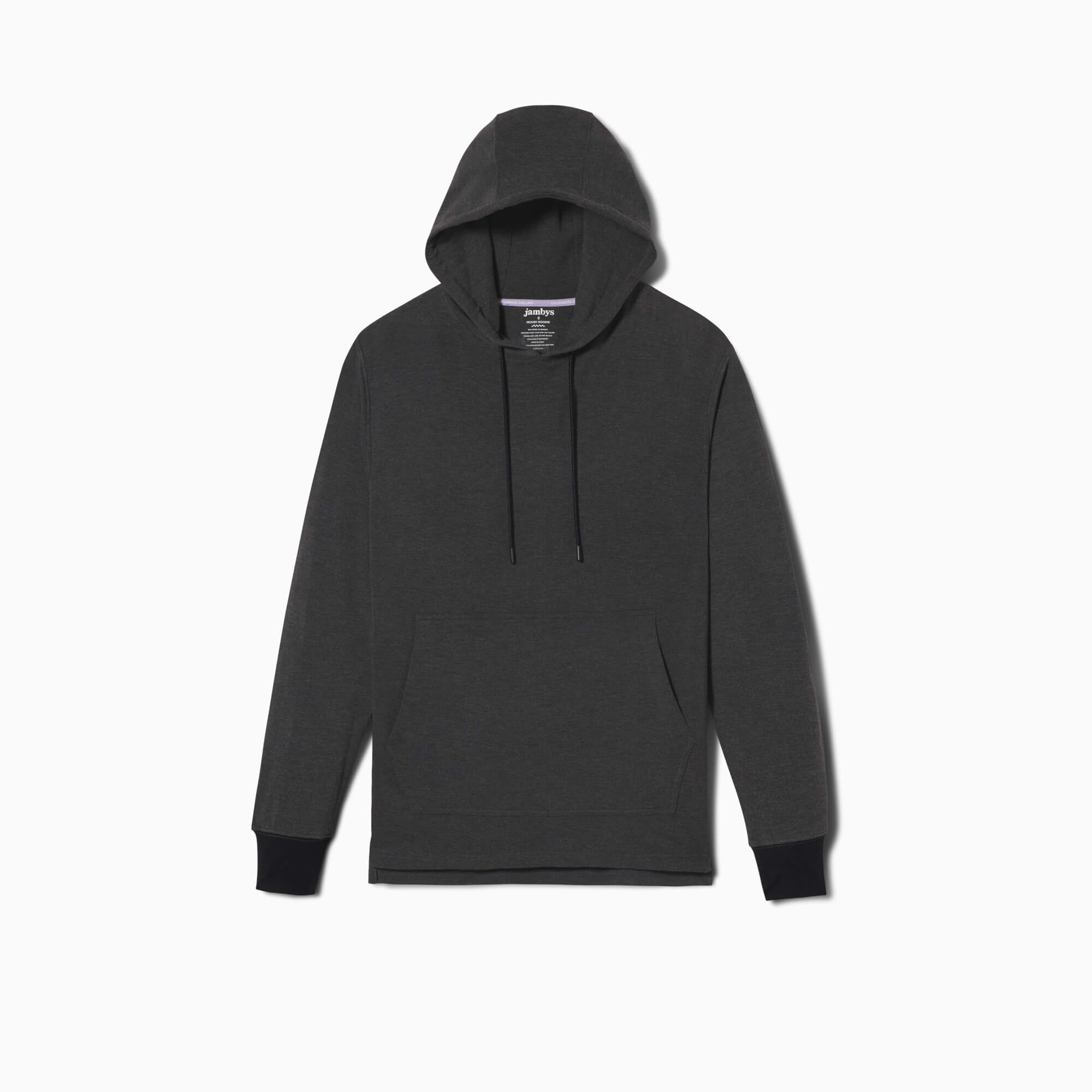 Lightweight Modal French Terry Hoodie | Gray/Black