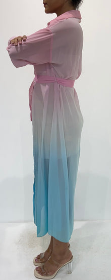 Long Dress | Pink/Blue