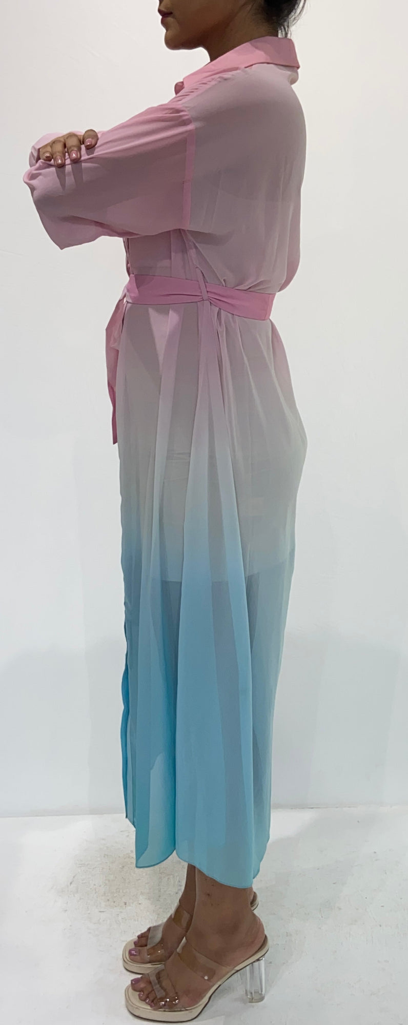 Long Dress | Pink/Blue