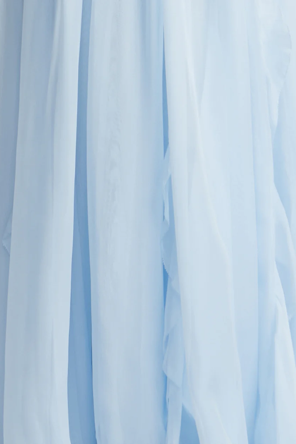 Lace Bodice Chiffon Ruffle Gown | Skyway