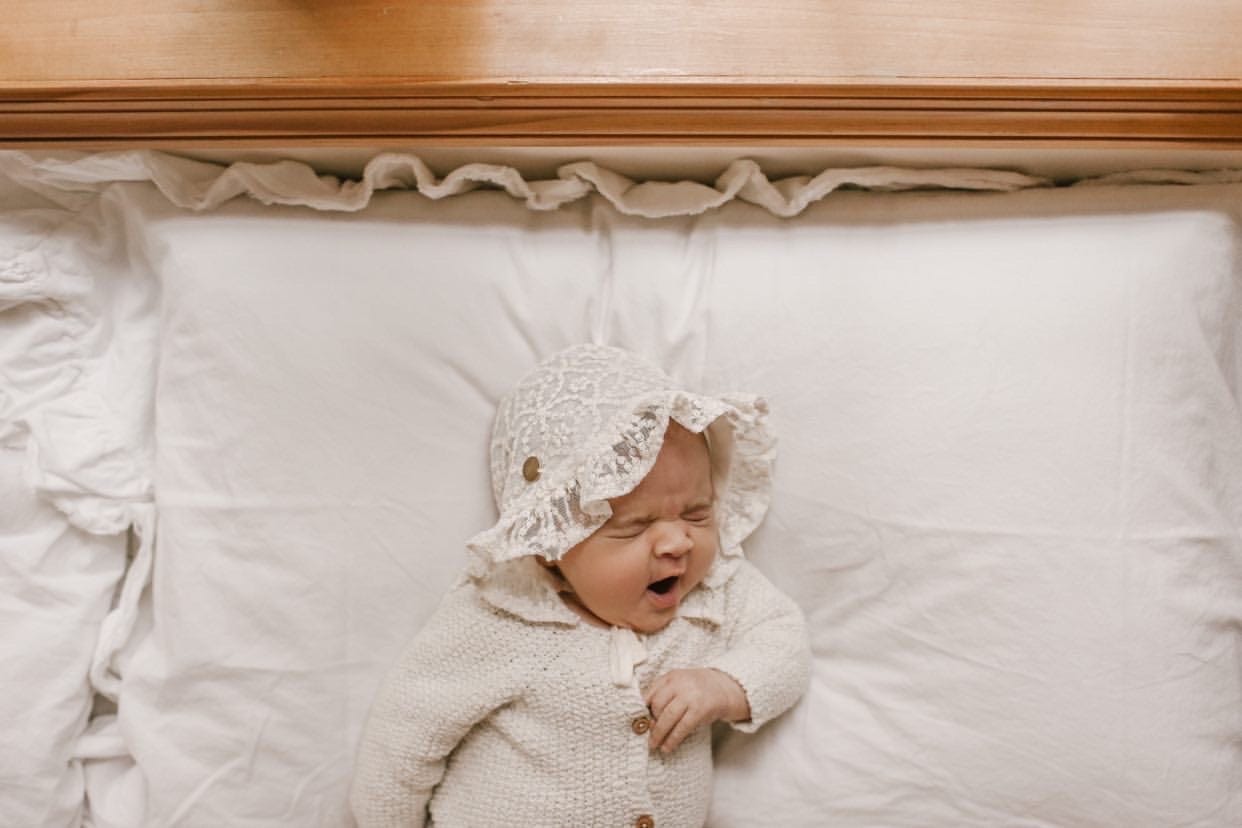 Ivory Lace Bonnet - Petite Maison Kids