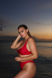 Knox Textured Top | Fuchsia