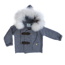 Cashmere Pram Coat with White Trim - Petit Maison Kids