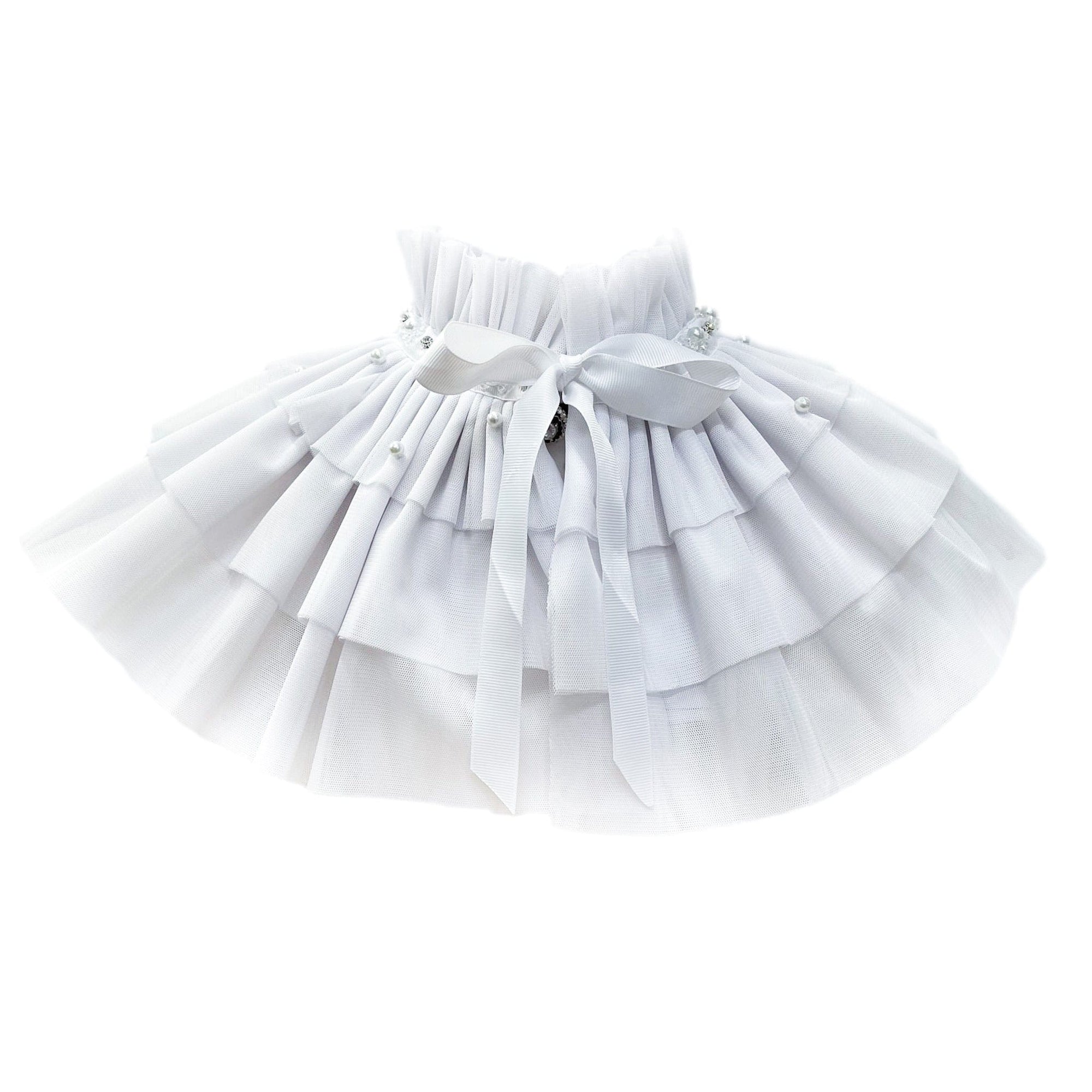 Victorian White Mesh Cape - Petite Maison Kids