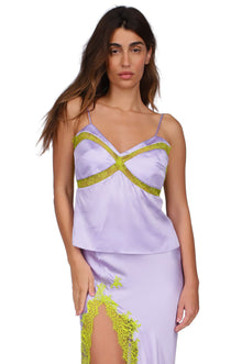 Lavender Lace Paneled Camisole | Lavender