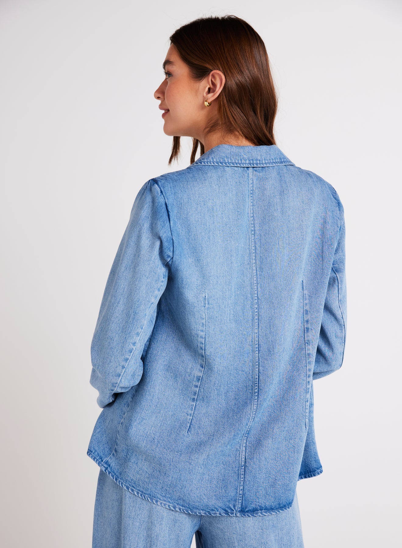 Jagger Easy Longline Blazer | Vintage Horizon Wash