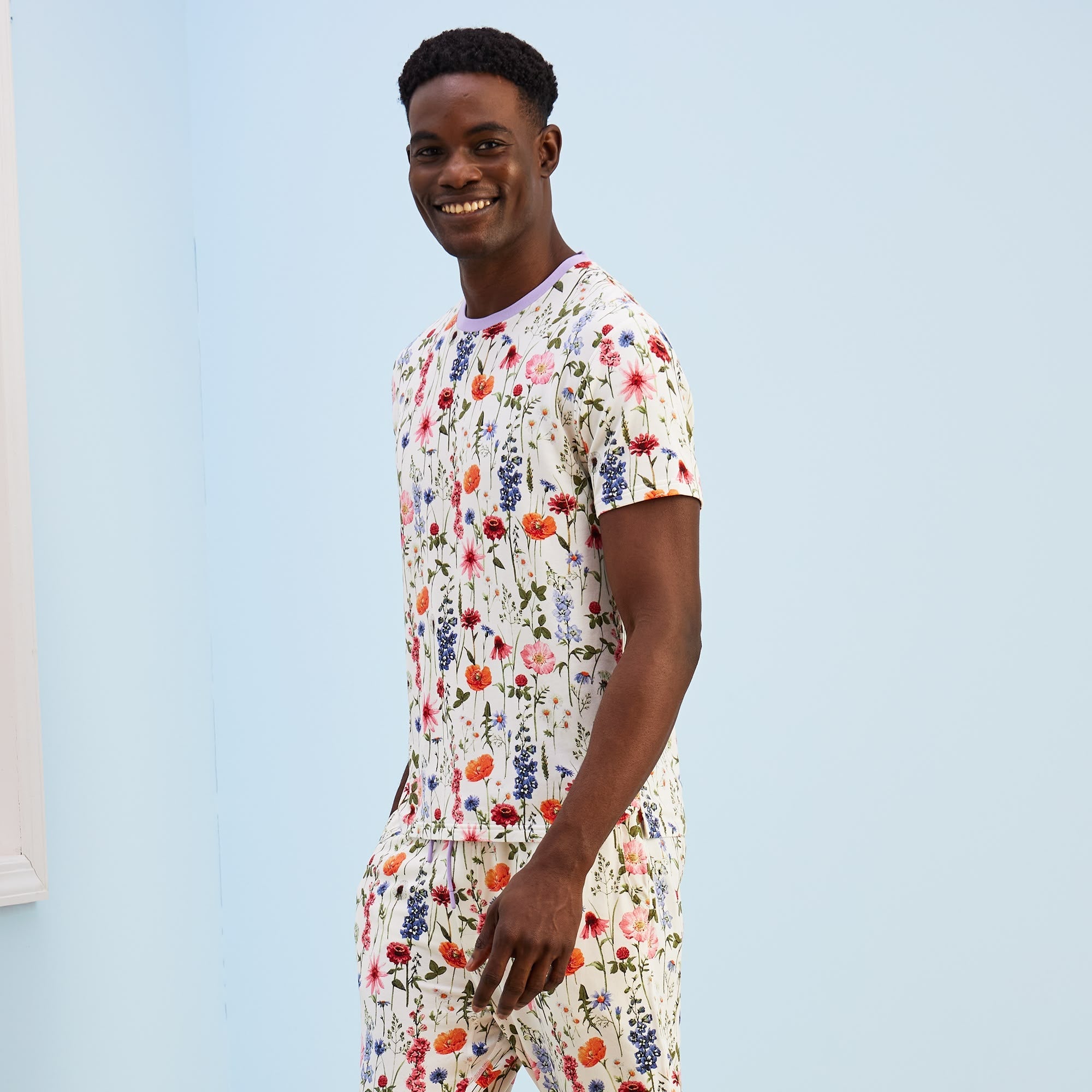 Modal French Terry Lounge Tee | Bouquet