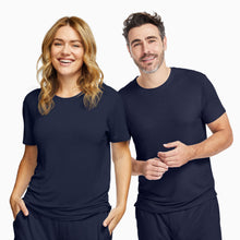 Modal French Terry Lounge Tee | Navy