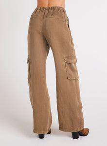 Jules Pleated Wide Leg | Topaz Brown