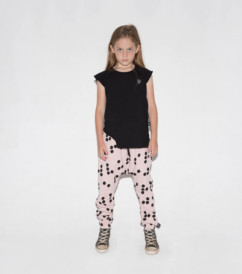 Kid | Light Braille Baggy Pants | Black