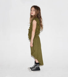 Kid | 2 Lengths Balloon Skirt | Dyed Graphite