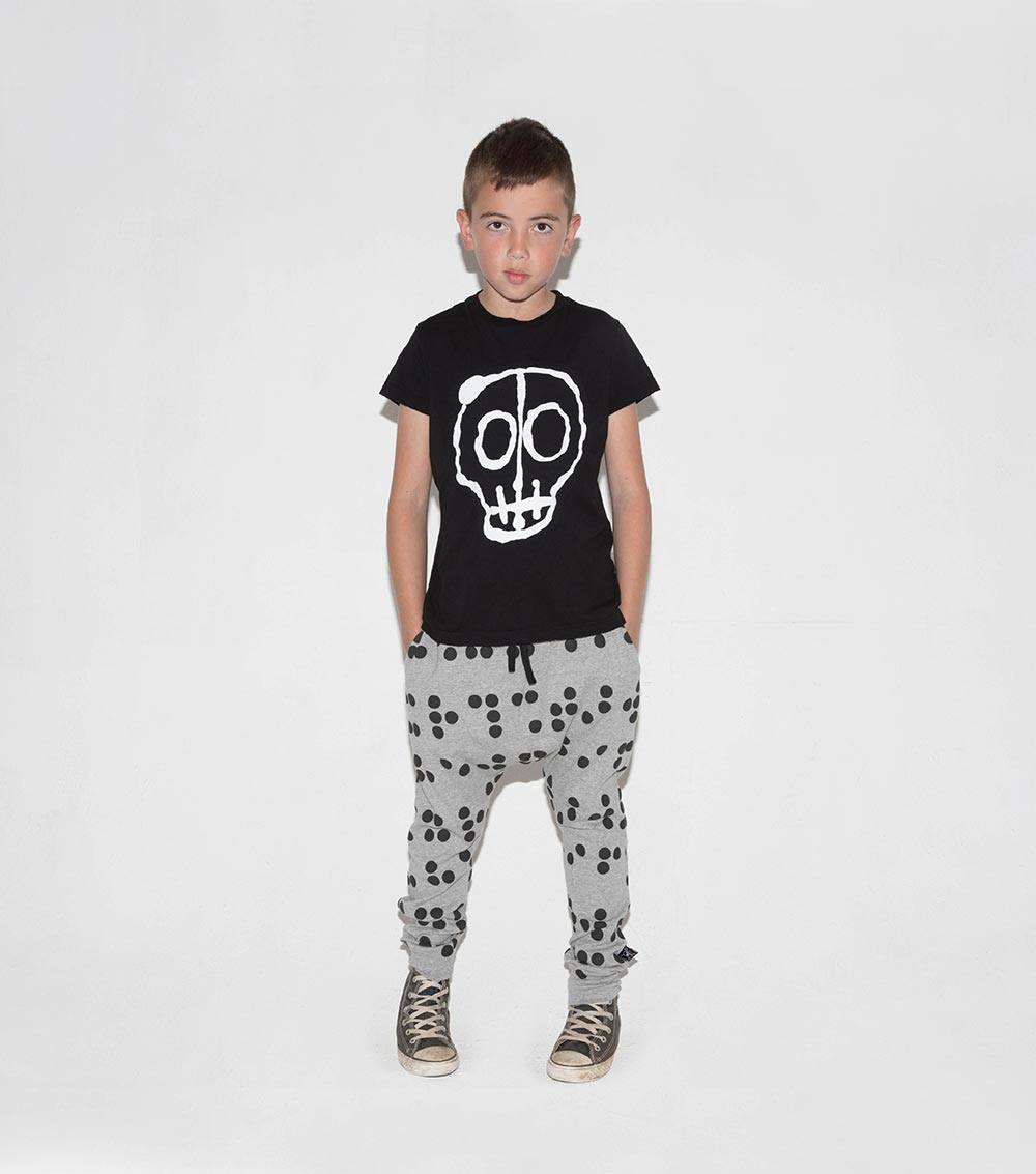 Kid | Light Braille Baggy Pants | Heather Grey