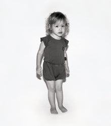 Kid | Dyed Yoga Overall | Dyed Graphite