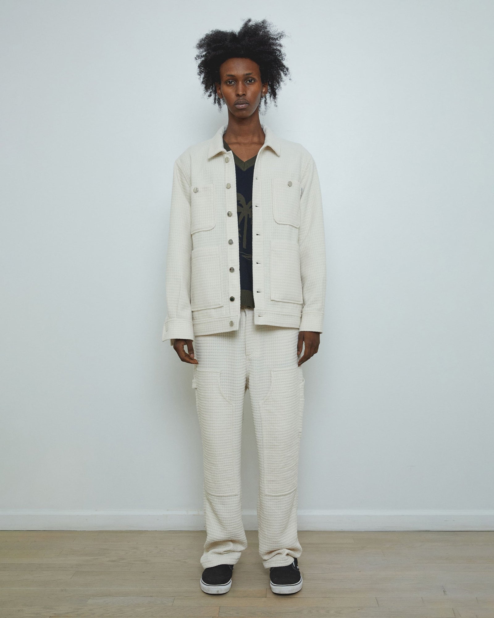 Cream Work Jacket Atlantic - mens designer fashion jackets by Krost
